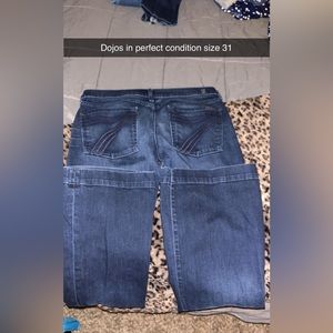7 for all man kind dark wash dojo jeans size 31 perfect condition
